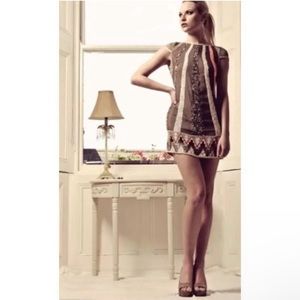 All Saints Aztec Dazzle Spitalfields Sequin Dress Size 10
